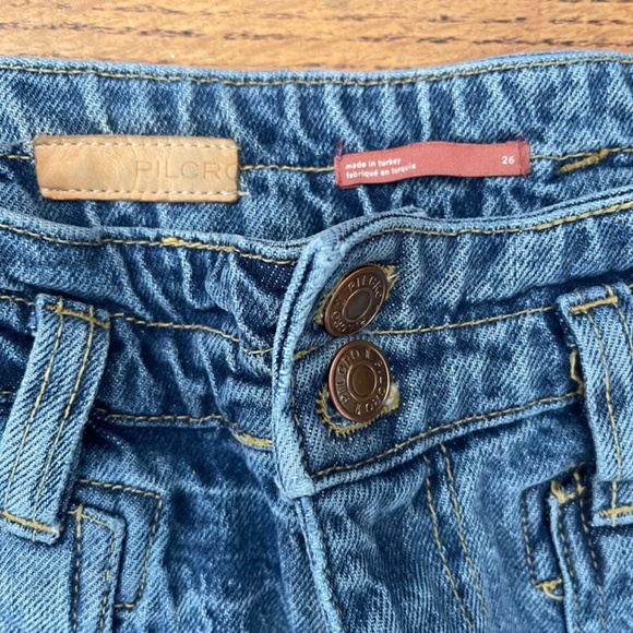 Pilcro The Wanderer Mid Rise Double Knee Jeans Size 26 - Picture 4 of 8